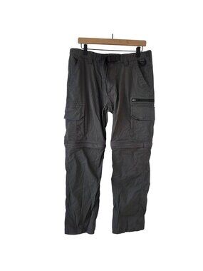 B.C. Clothing Covertible Grey Hiking Pants Shorts Rugged Men's 32